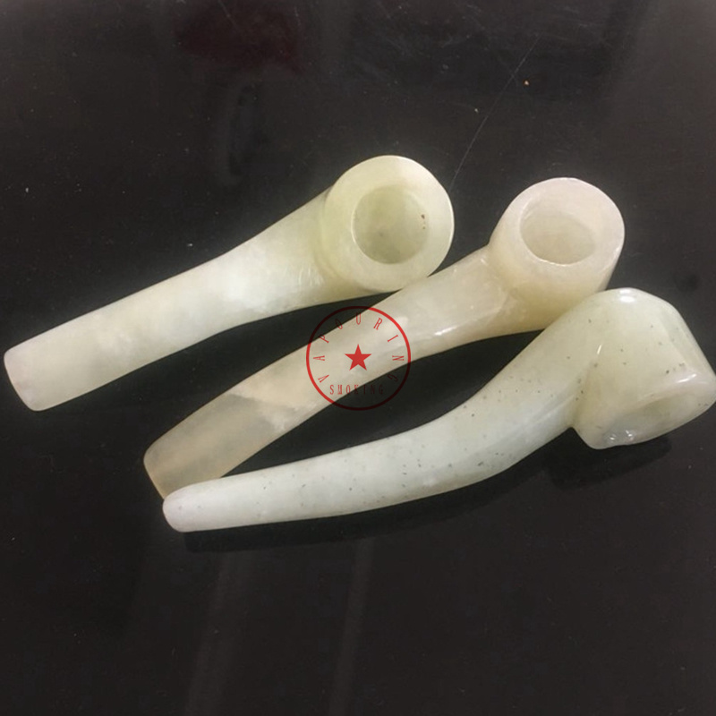 Nouveau style Natural Onyx Stone Pipes Filtre Bowl Portable Design innovant Herbe Tobacco Hermeur de cigarette Fumer à la main