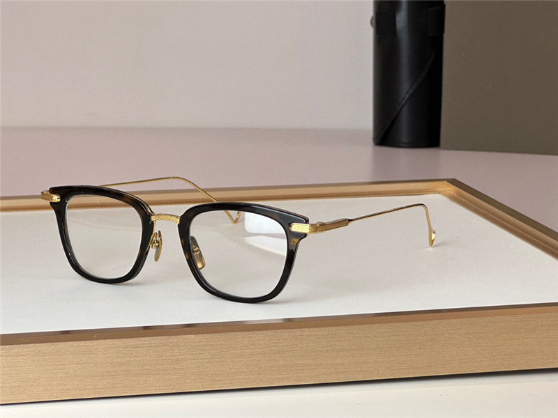 New fashion design square optical glasses STATESIDE acetate frame K gold temples high end transparent eyewear