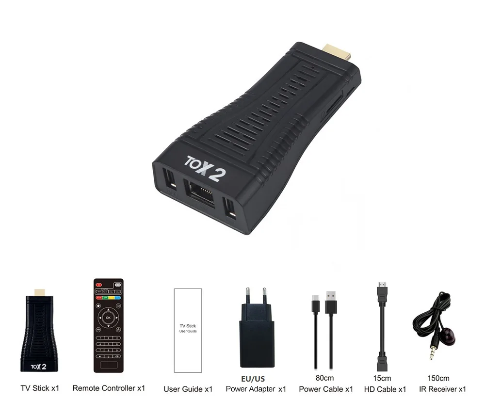 Box Tox2 Android 10 Smart TV Box Allwinner H313 Quad Core 2GB 16GB TVBOX 2.4G/5G WIFI 100M BT5.TOP BOX HD TV TOX1