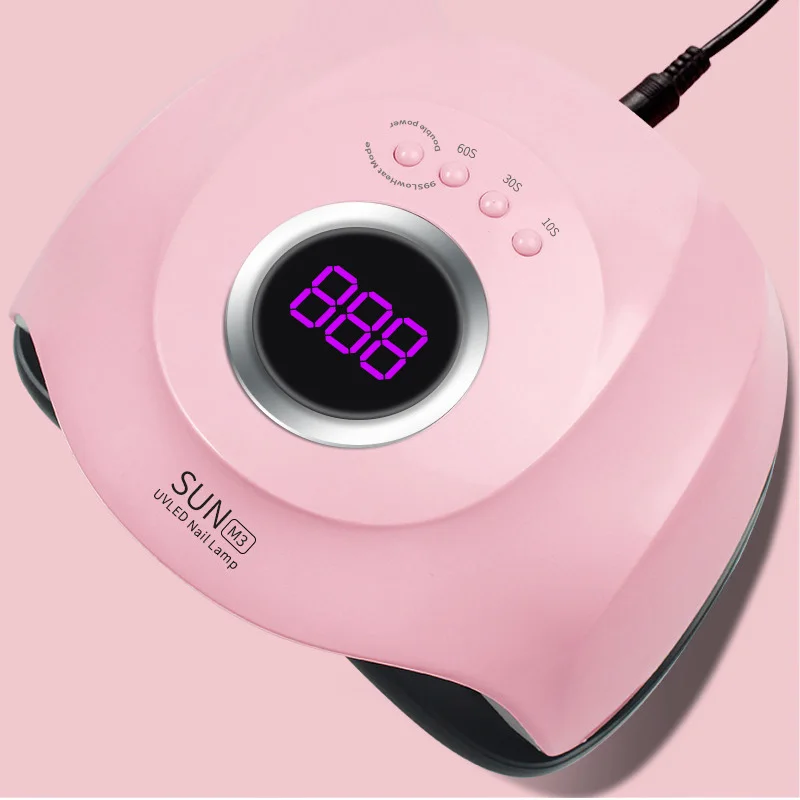 Dryers 72w Sun M3 Nail Gel Dryer Nail Lamp 45 Led Uv Lamp Quick Dry Polish Nail Drying Lamp Pink Professional Manicure Lamp Nail Art