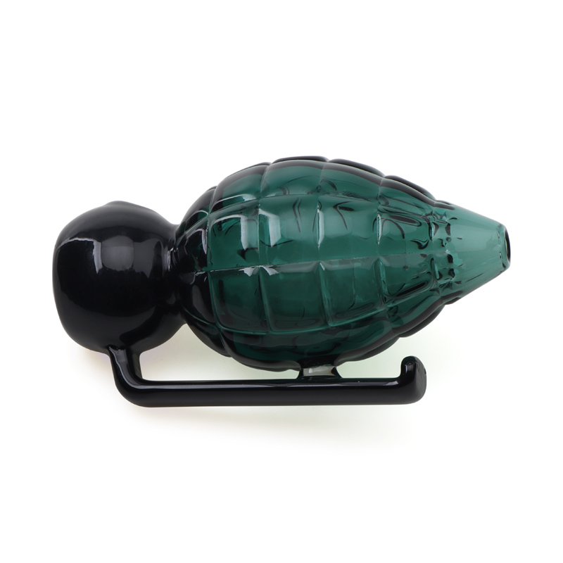 glass hand pipe Smoking green color grenade shape for smoking 4.1inch Length glass water bong tobacco accessories dab rig