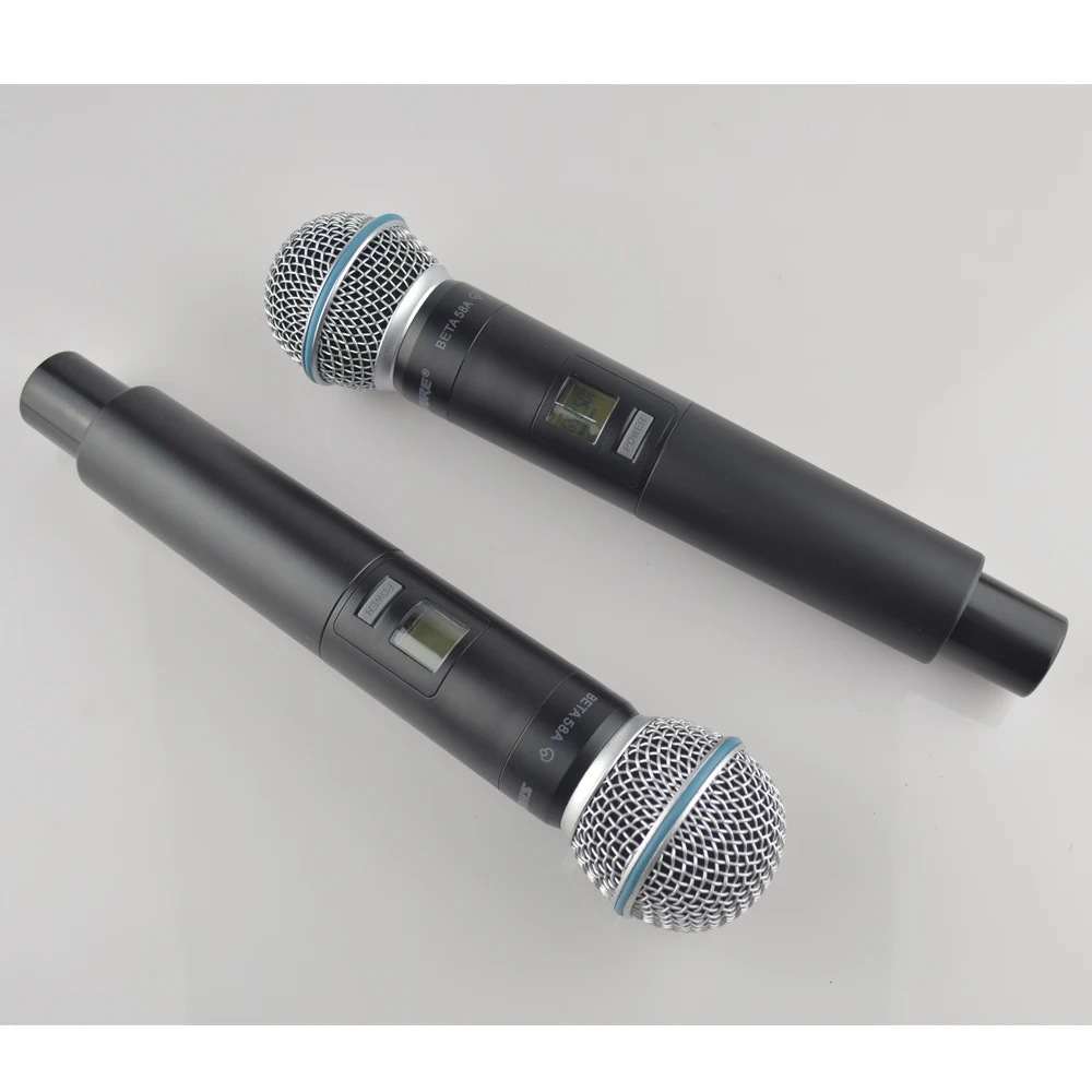Microphones GLXD4 Professional UHF Wireless Microphone BETA58A Handheld Mic For Stage Speech Wedding Show Band Home Party Church With