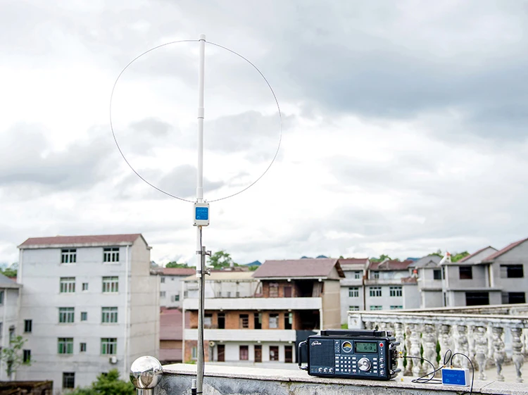 Radio Latest Y200A Active Loop Antenna Short Wave Receiving Antenna 100KHz180MHz with/without Battery for SDR Radio