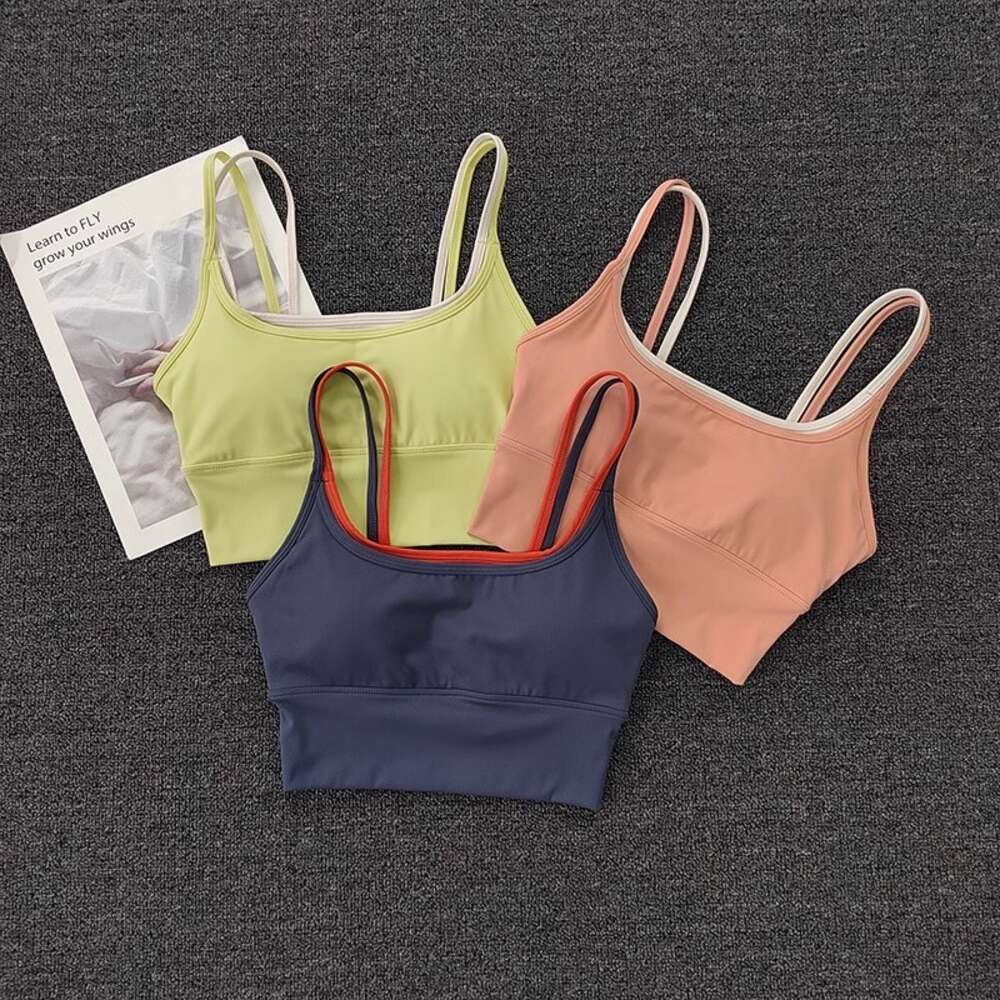 2024 Bra Yoga Lu Lu Women Sports Sports Topping Fiess Tops Push Up Crop Brassiere Sport Bras Gym Workout Top Samless Bra Venture de citron Summer Tops SSiere S