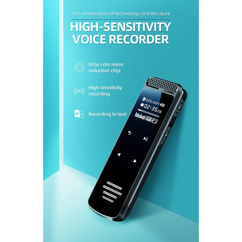 Odtwarzacze Q55 Mini Digital Voice Recorder ekran dotykowy Dictaphone Pen wielofunkcyjny MP3 HD Redukcja Redukcja głosowa