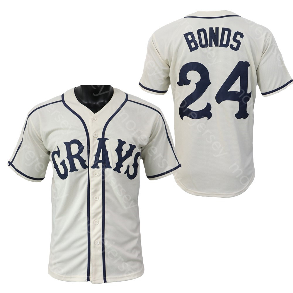 BARRY BONDS Jersey 24 25 Vintage Cream Jaune Black Blanc Blanc Pilover Person Person Taille M-3XL