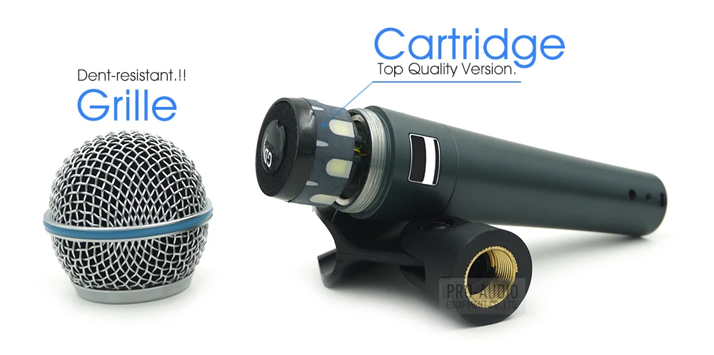 Microfoni di grado A Microfono cablato di qualità Beta58A Supercardioid Beta58 MIC DYNAMIC Karaoke Live Performance Stage