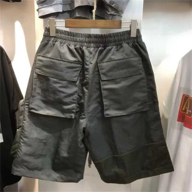 Men's Shorts Multi-Pocket Grailz Patchwork Shorts Zip Functional Work Tactical Shorts Mens Womens Casual Drawstring Shorts J240402