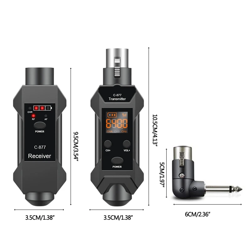 Аксессуары передатчика и приемник микрофона усилитель XLR Converter 6.5 40HZ20KHZ плагин микрофон беспроводной системы Sgla Plug