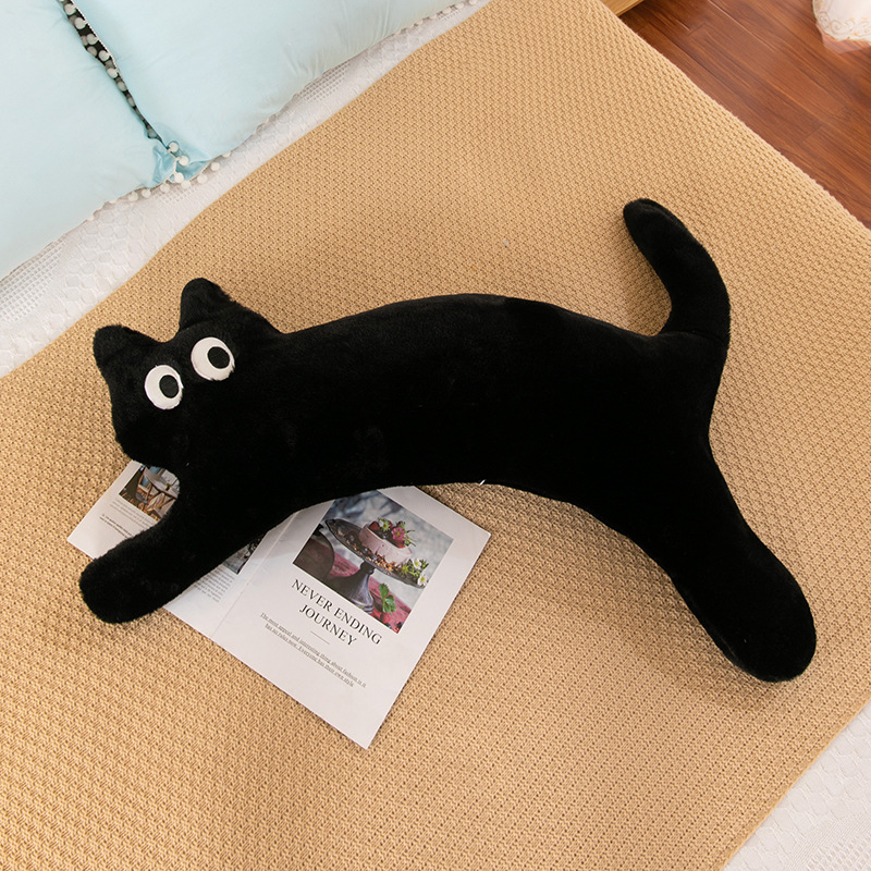 Nouveau oreiller de chat mignon de dopamine créative pour dormir et décompression longue peluche Toy100cm