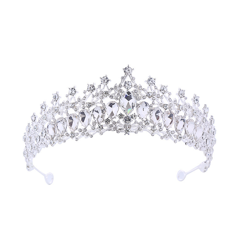 Bridal Headwear Silver-Colour Women's Fashion Wedding Crown Party Tiaras