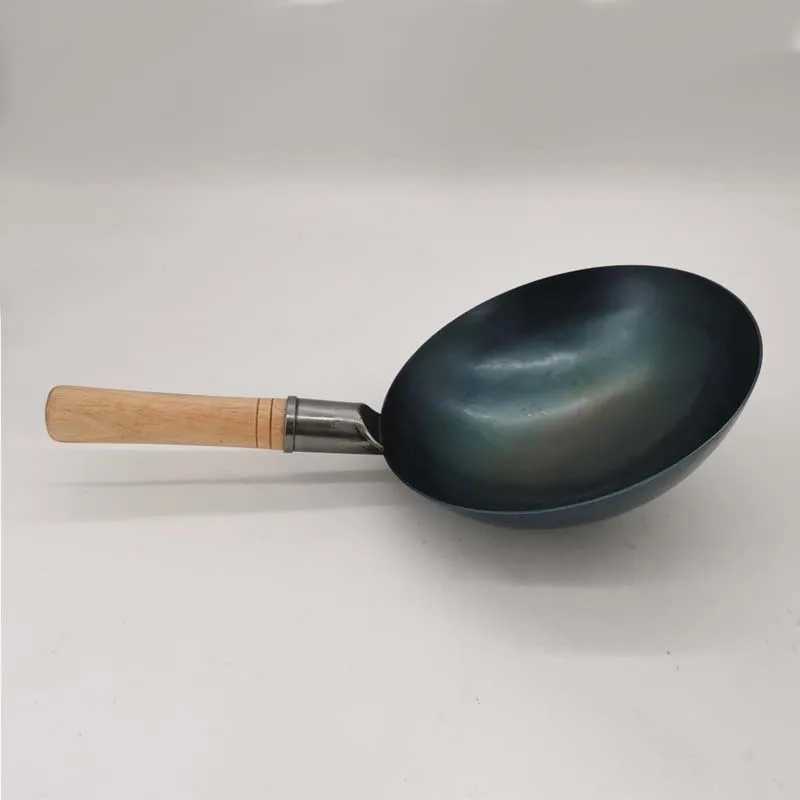 팬 22cm 핸드 포크 아이언 웍 가정 끊임없는 요리기구 비 막대기 두꺼운 철분 wokl2403