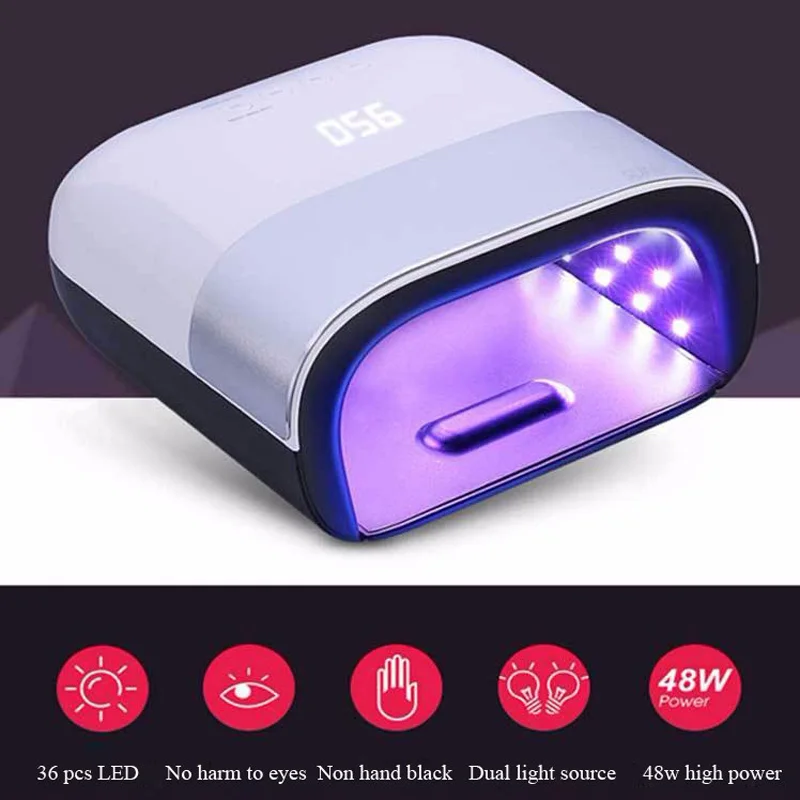 Robes Sun3 UV LED lampe à ongles Hine 48W Sécheur à ongles électrique pour durcissement Gel Gel Polon