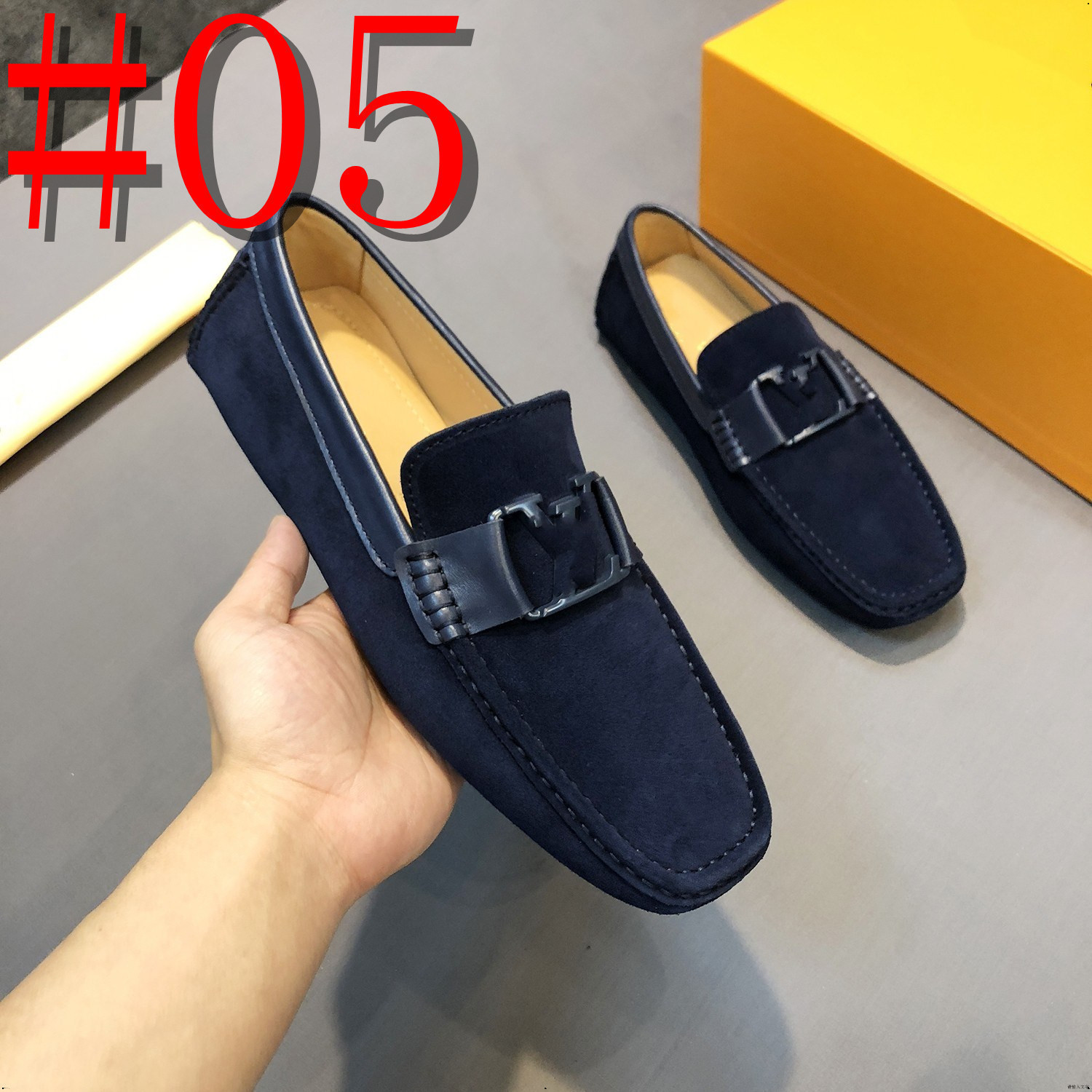 40Model Genuine Leather Men Sapatos Casual Luxury Brand Designer Men Mocassins Italianos Mocassins Slip Blipable on Men Driving Shoes Chaussure Homme Tamanho 38-46