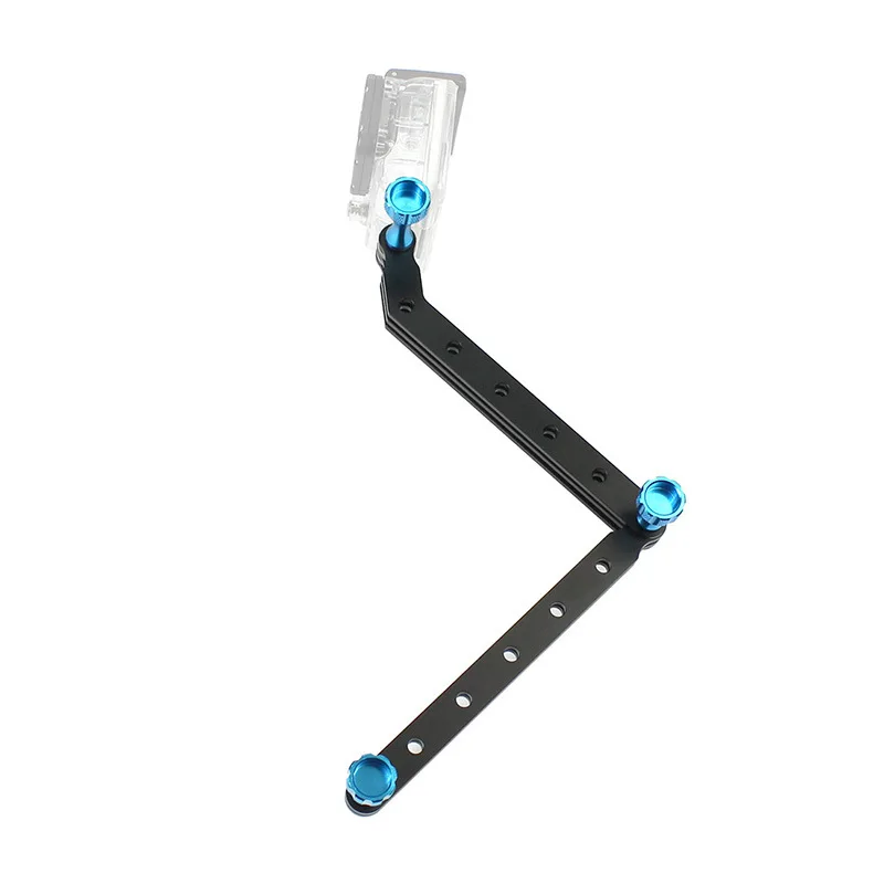 Caméras pour les accessoires GoPro Aluminium 3 voies Casque à atelier réglable ARM BIS SELTIE SELTIE POUR GO Pro Hero 11 Xiaomi Yi 4k Sjcam