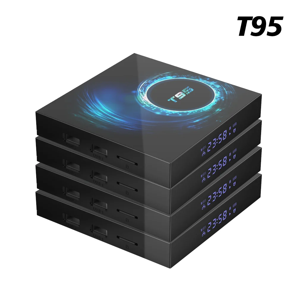 Box 도매 T95 T95 TV Box Android 10 Allwinner H616 16G 32G 64G ROM TVBOX 2.4G 5G WIFI HDR 6K 미디어 플레이어 세트 상단 상자