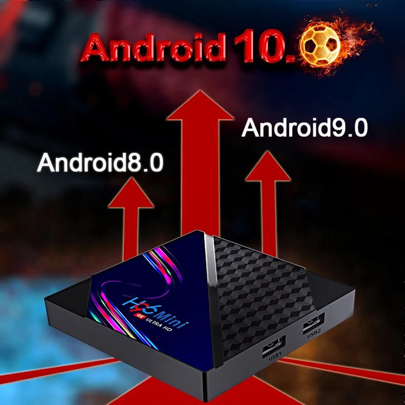 Box 10st Android 10 H96 Mini V8 RK3228A Rockship Android TV Box 2GB 16GB 2.4G WiFi Google Play H96mini Media Player H96 Max