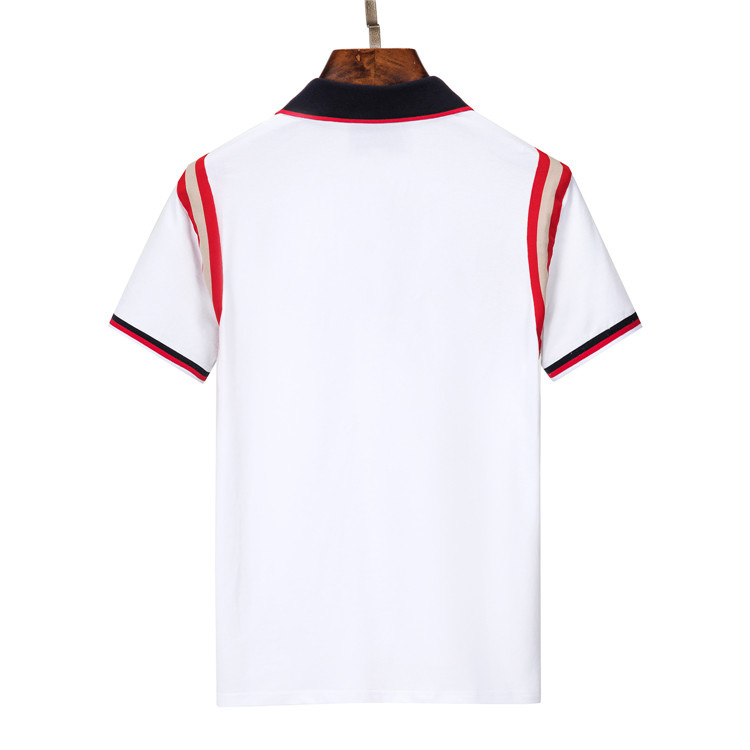 Hot Fashion High Quality Polo Classic Polo English G Cotton Coton Sleeve 2024 Designer Brand T tennis d'été T-shirt Men Lettres Stripe G318