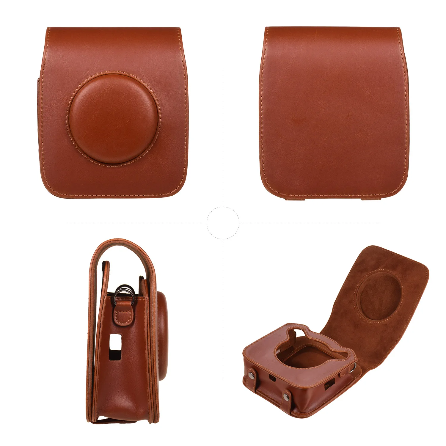 Bags For FUJIFILM Instax SQUARE SQ20 SQ10 Camera Bag Case PU Leather Vintage Shoulder Strap Pouch Camera Protection Carry Cover