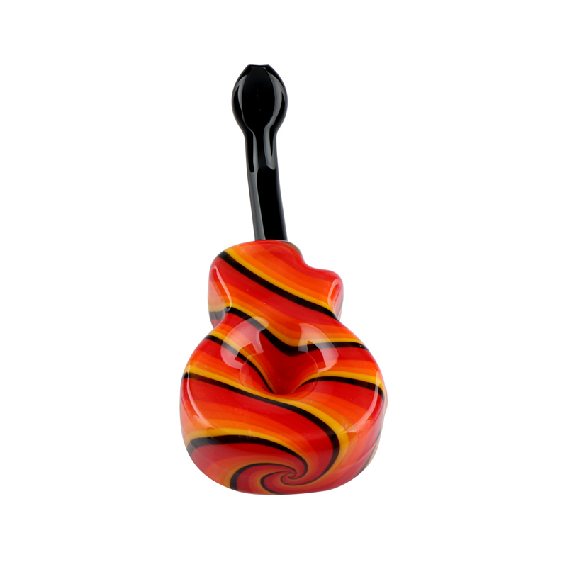 5,3 tum gitarrformat glas vattenrör glashandgjort rörrör vattenrör för dabb riggar rökare tillbehör