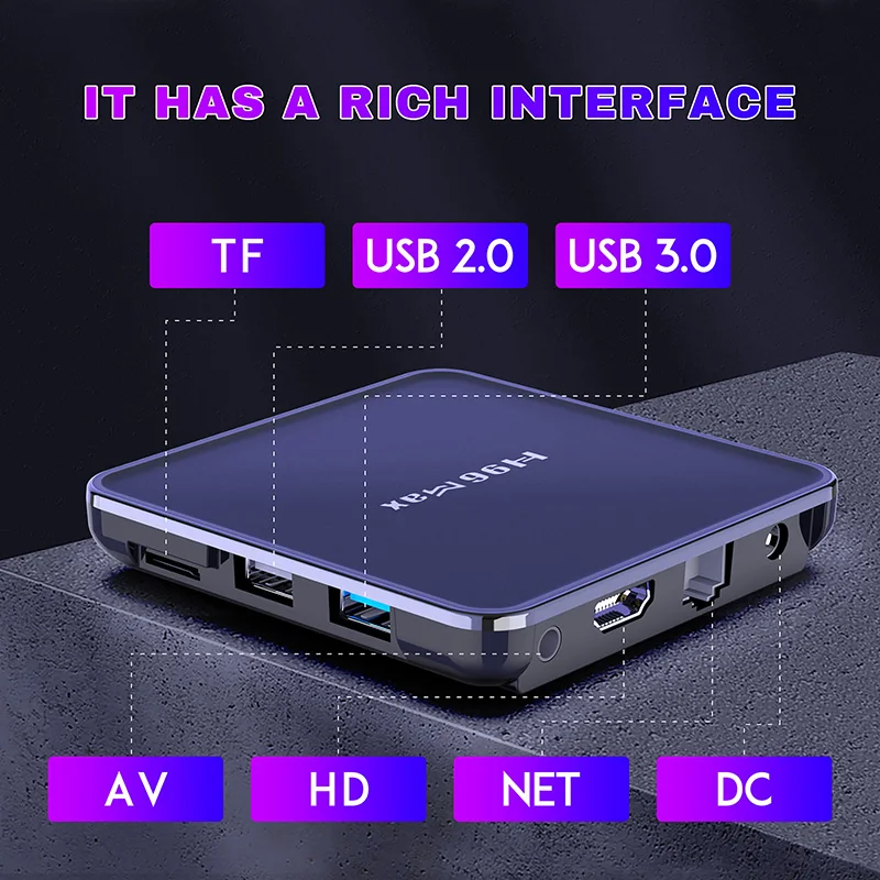 Box Android 12 Smart TV Box H96 Max V12 RK3318 4K WiFi BT Media Player H96max TVBox Set Top Box