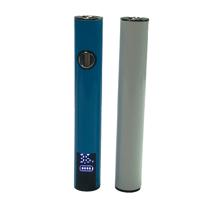 Bateria recarregável de 400mAh nova tela LED tensão ajustável Pré -aquecendo baterias Cigarros eletrônicos 14x 90mm Tamanho personalizado disponível