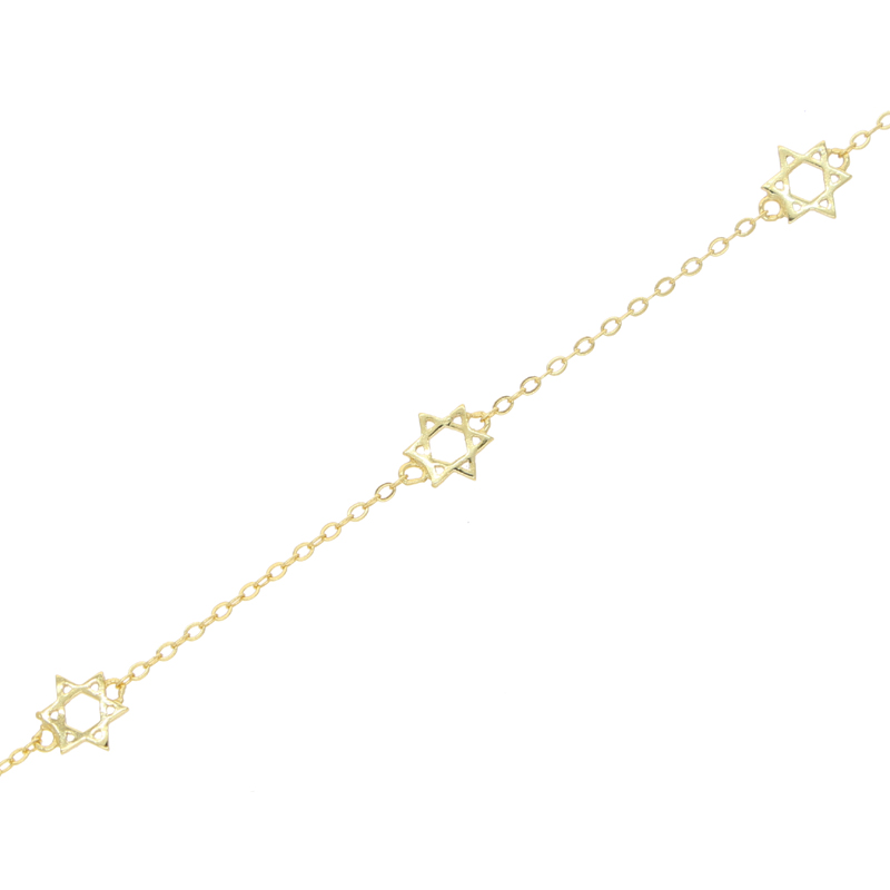 Guldfärg 100% 925 Sterling Silver Delicate Small Star Charm Link Chain Choker Halsband för kvinnor 2024 Julklappsmycken