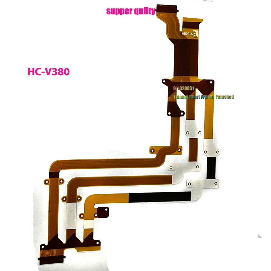 Pièces nouvelles V380 LCD Flex Hinge FPC flexible pour Panasonic HCV380 Afficher le caméscope numérique Pièce de réparation de caméras numériques