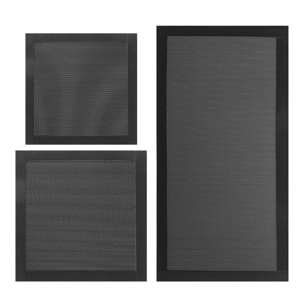 Filtre à poussière magnétique Filtre à poussière Mesh Couvrette de filet avec trou pour PC Computer Boîte de refroidissement Alimentation du ventilateur