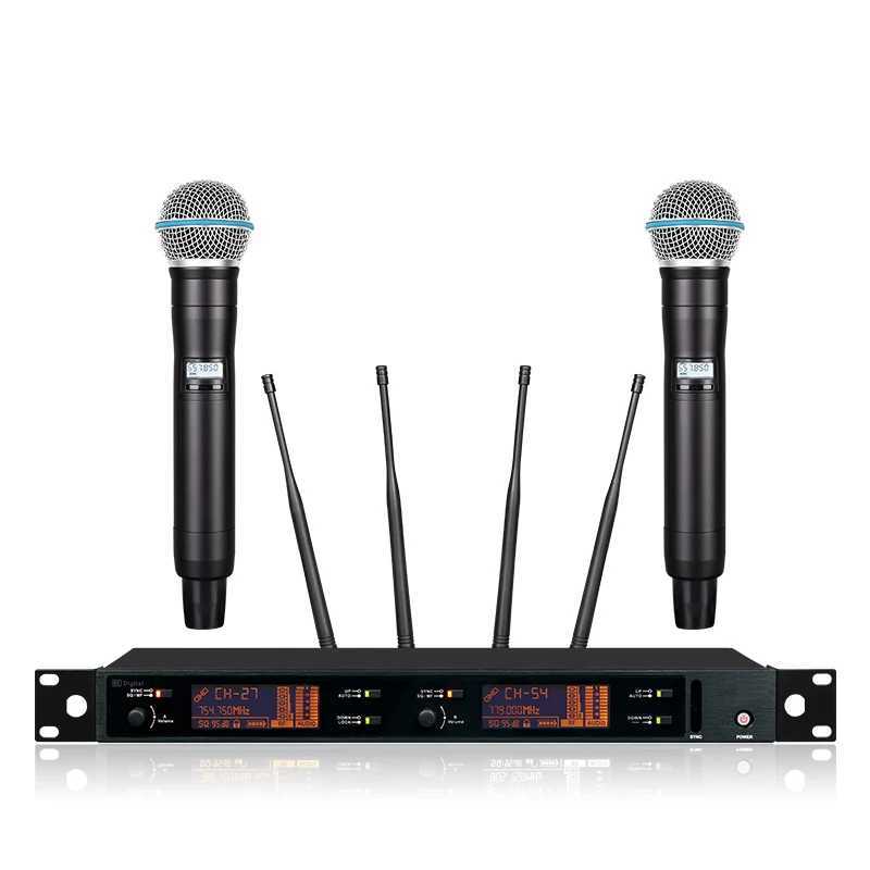 Microphones SKM8 True Diversity Digital Wireless Microphone Professional Performance System Mic Digital Pilot System 500-820Mhz 240408