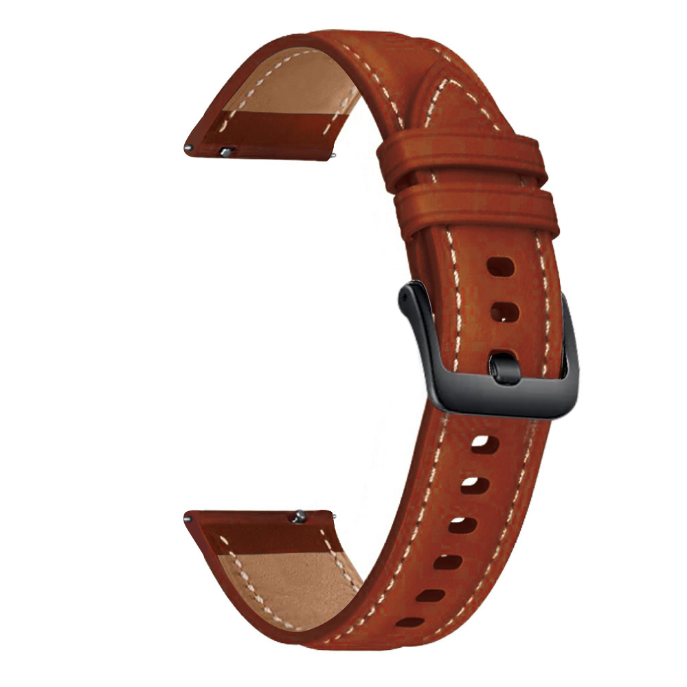 For Samsung Galaxy Watch 3 45mm 46mm Gear S3 Frontier 22mm Genuine Leather Watch Band Bracelet for Huawei Watch gt 2/2E Pro