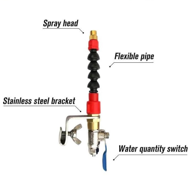 Spruzzatore di acqua a prova di polvere di ugello di acqua taglio universale accessori taglieri angolare della macchina taglio di piastrelle in mattoni in marmo