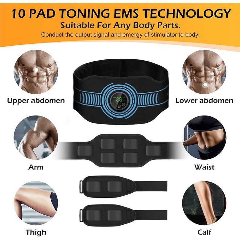 Ceinture minceur stimulateur muscle muscle abdominal ceinture tonière abs muscle toner maison gym fitness d'entraînement corps mince la taille de la taille du ventre perdre du poids 240409