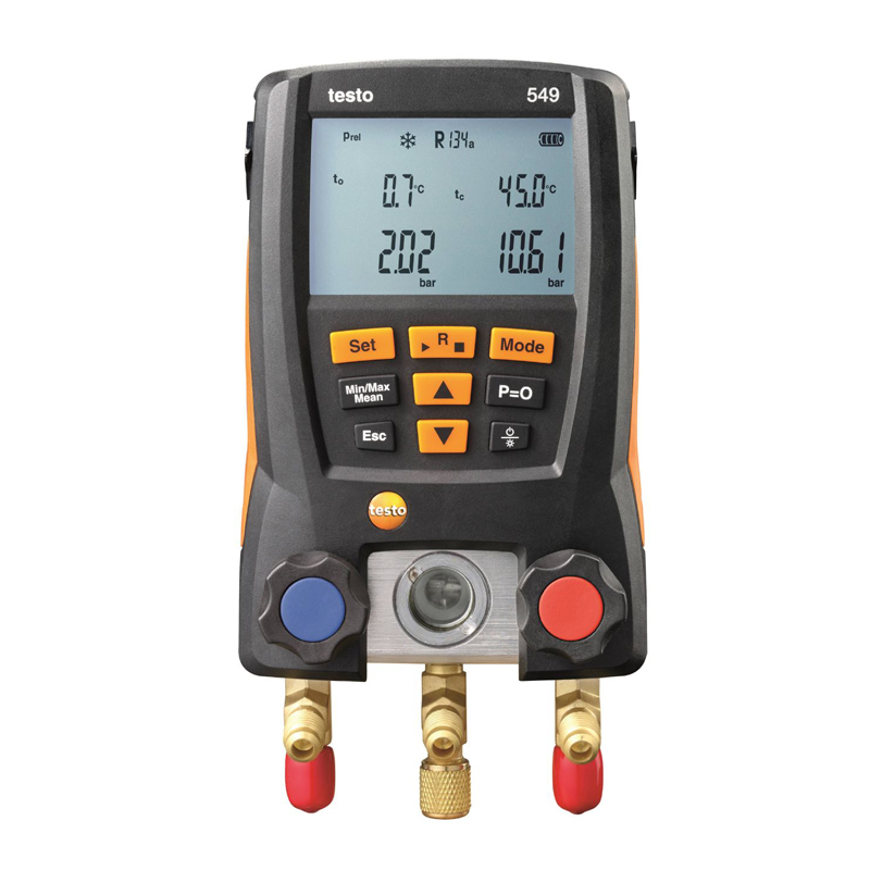 Testo 549 Système de vannes de la jauge de collecteur numérique pour HVAC 0560 0550