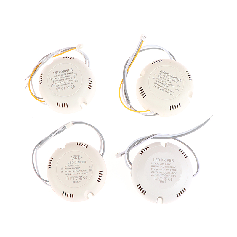 Courant LED Courant 240-300MA 8-24W, 25-36W SMD PCB Light Plafond Alimentation Double Color 3pin Lighting Transformers AC176-265V