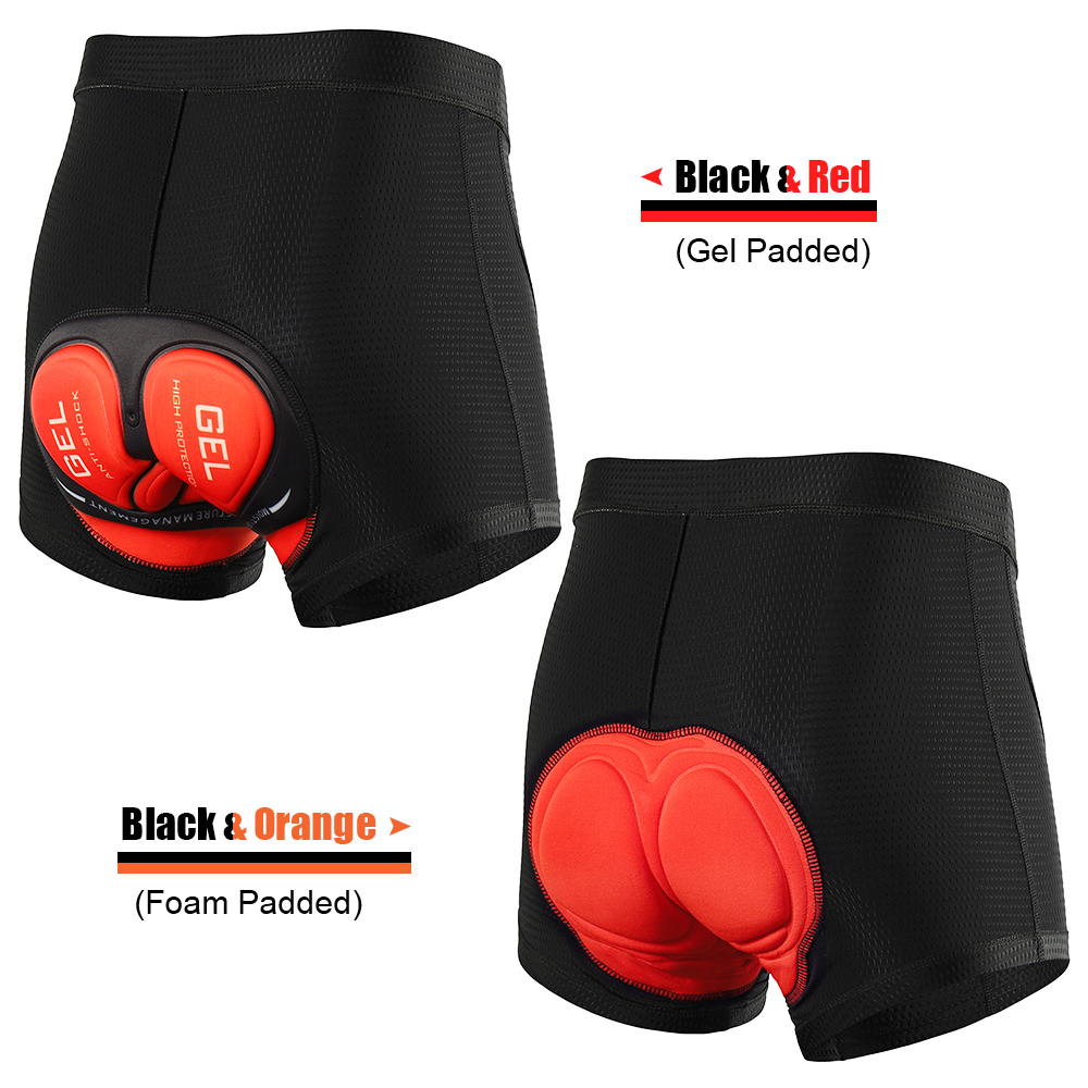 Lixada mtb shorts hommes cyclistes shorts à vélo de vélo sous-vêtements 3D PADDED MTB BICYCLAGE BILING SOUS-WEARS Shorts de montagne