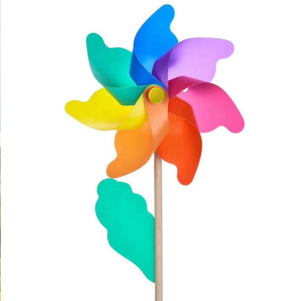 Outdoor Activities Kids Toys Colorful Sunflower Windmills DIY Wind Spinners Layout Pinwheels Toys Plastic Wind Spinners