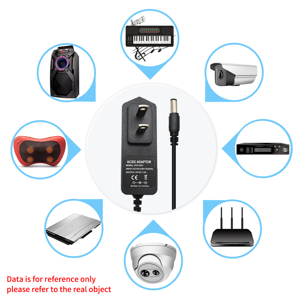 Alimentation électrique universelle AC 220V à DC 12V 5V 13V 24V 15V 9V 8V 3V 6V 6V 10V 14V 15V 1A Convertisseur DC Adaptateur LED pour la bande LED