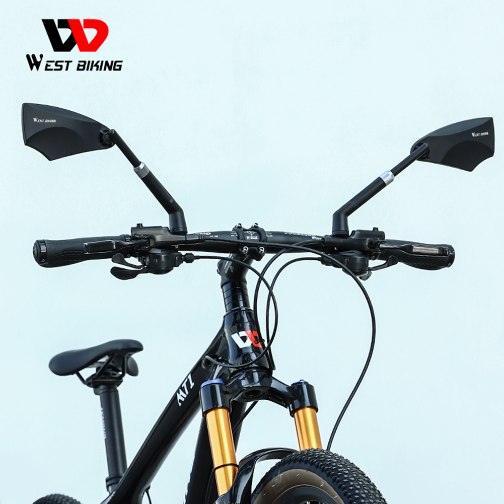 Bicycle de vélo à vélo ouest rétroviseur Rotation Rotation Rotation Anti-Glare Groard View View Miroirs Accessoires de vélo de scooter