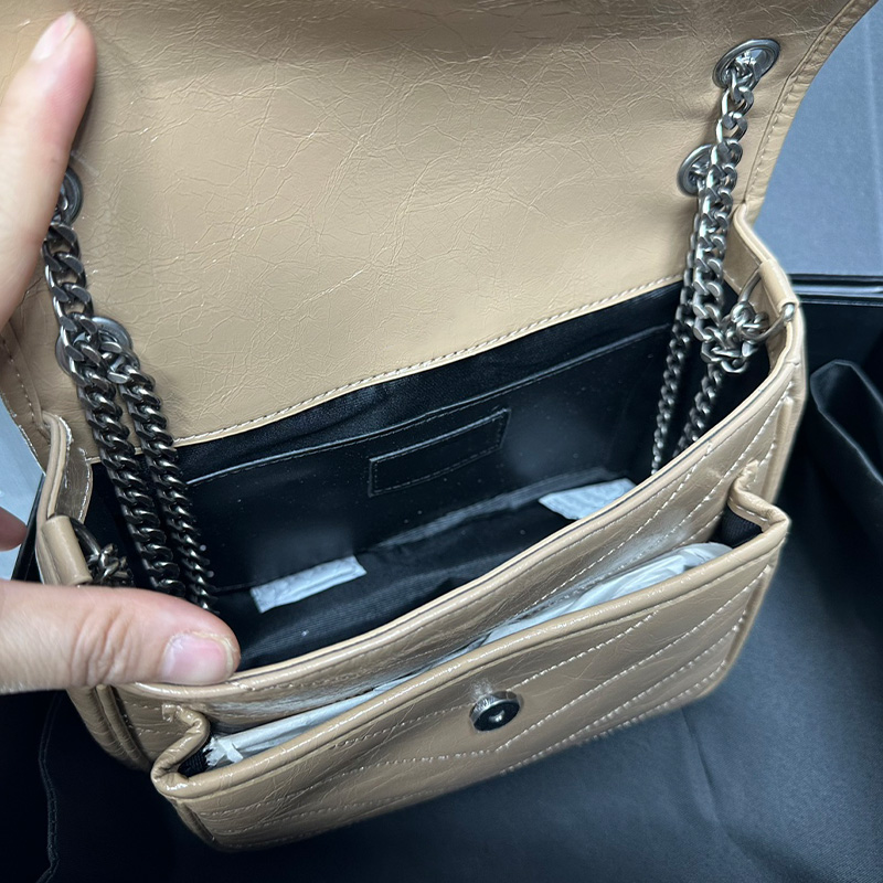 Luxe handtas ontwerper TOTE TOES Mode Crossbody Shoulder Bag Lederen reiszak Hoogwaardige Vintage Square Bag Pas Tas Dubble Chain Bag