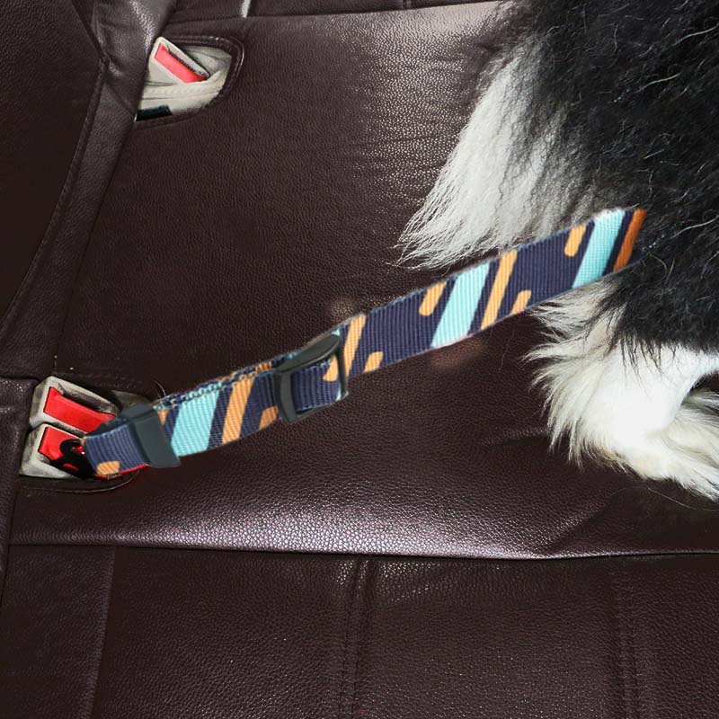 Vehicle Car Pet Dog Seat Belt Adjustable Safety Belt For Dog In The Car Belt Accessories Travel Elastic Dog Leash Clip Harness