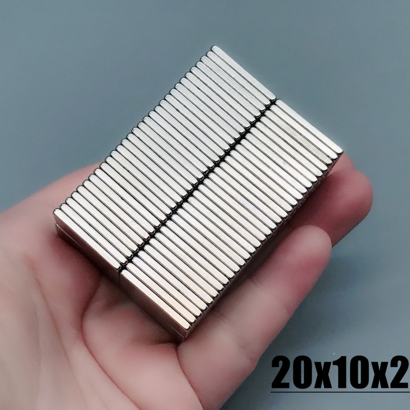 5-Neodymium Material Size 20*10*2 mm NdFeB N35 Magnets Strong Block magnet 20x10x2mm Magnetic Materials