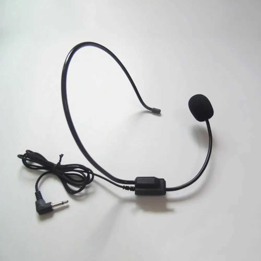 Microphones 1/Portable Over The Head Wear a microphone Clip Microphone for Lectures Speech Microphone Headset Phone wheat bee ear mic 240408