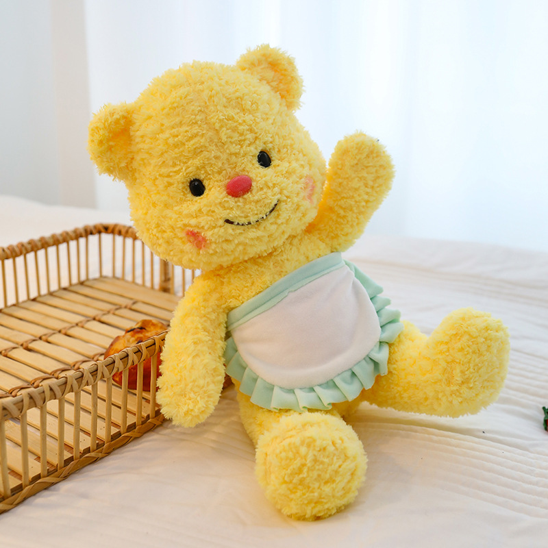 Red Red New Butter Bear Plexh Plexh Tiktok Toy fofo Tailândia Doll de urso popular para crianças e meninas