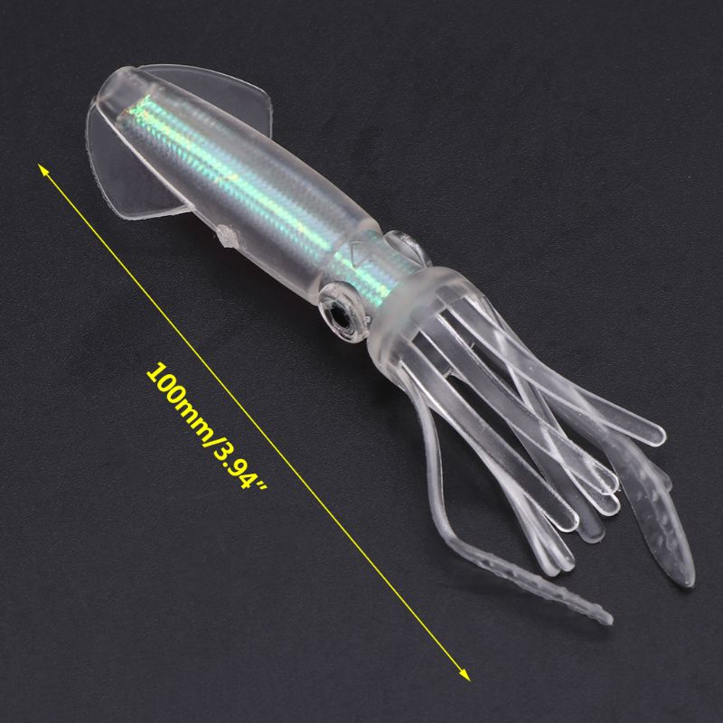 Fishing Bait Silicone Soft Lure Night Luminous Colorful Squid 10cm8g Wobblers Baits Lifelike Artificial Octopus Glow Tackle