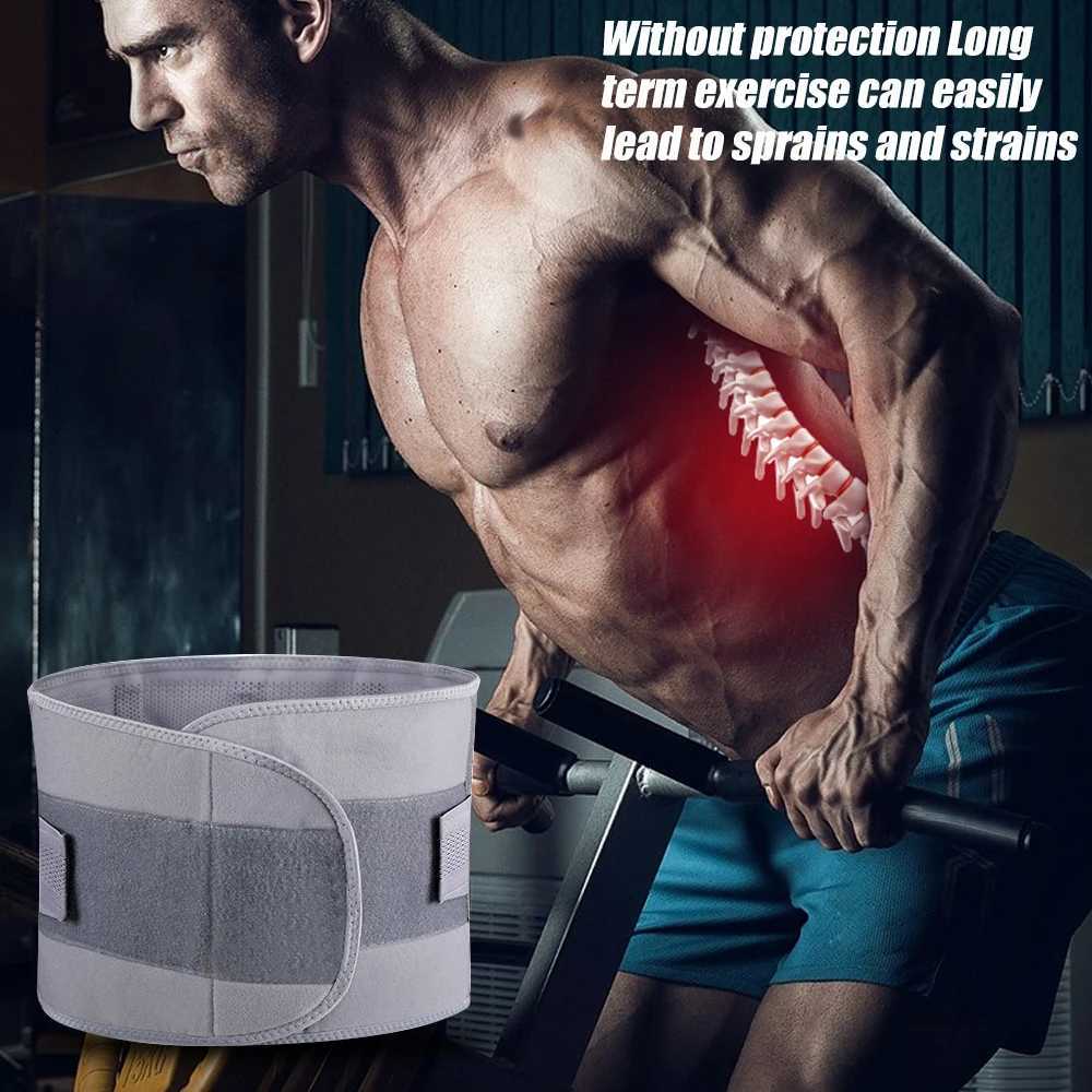 スリミングベルト腰椎サポートベルトルンボサクラルバックブレース人間工学に基づいたデザインと通気性材料 - 腰痛リリーフウォーマーストレッチャー240409