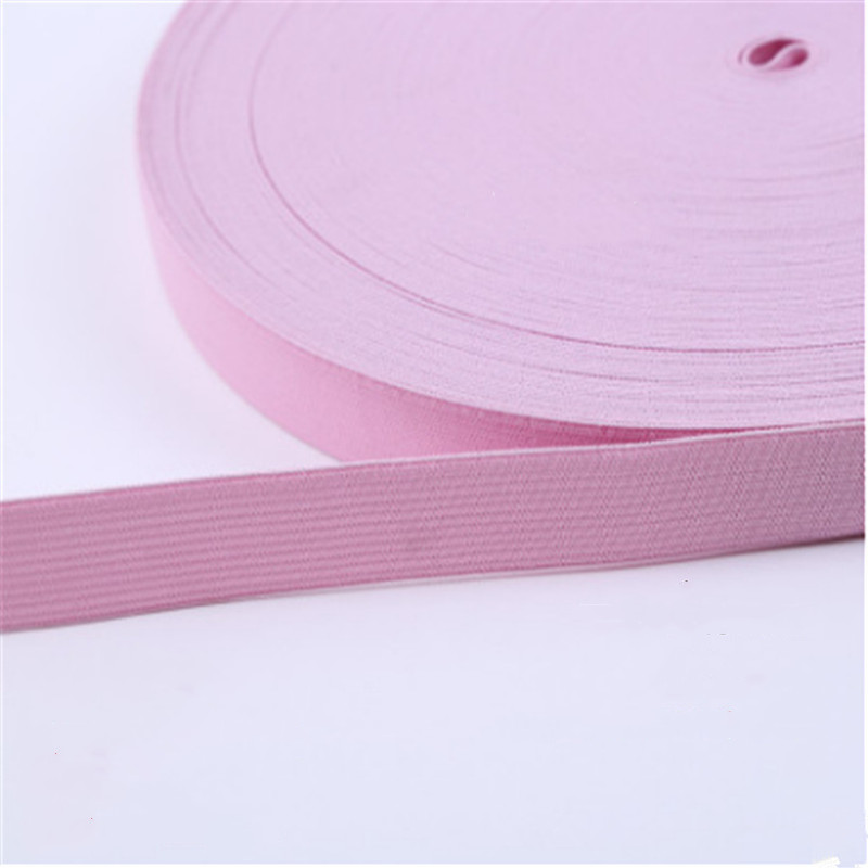 1 rouleau de bande élastique colorée 40 mètres Flat Soft Rubber Swebing Home Couture en dentelle décorative accessoires accessoires 25 mm 25 mm