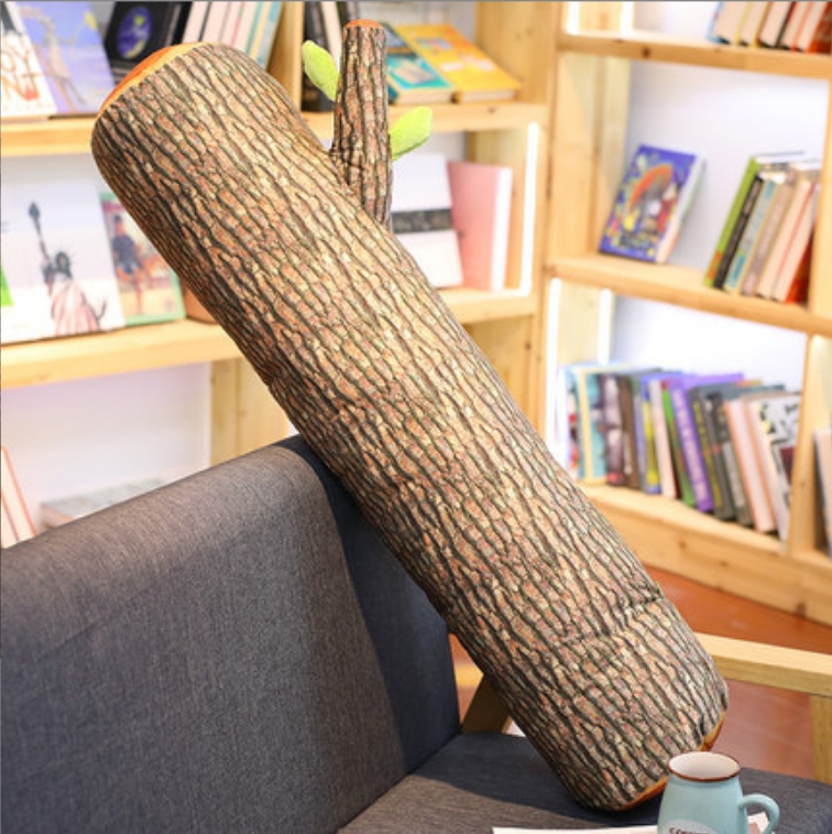 Kreatywna symulacja drzewo pniowa drewniana poduszka wutong ginkgo drzewo poduszka pluszowa zabawka do spania poduszka