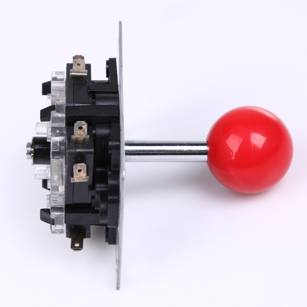 8 Ways Arcade Game Joystick Ball Joy Stick Red Ball Substituição Diy Kit Acessórios para jogos