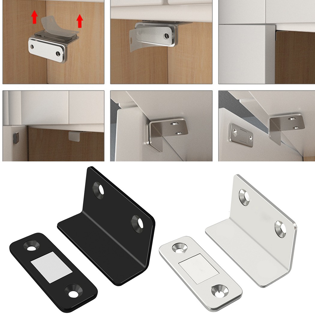 Magnetic Door Closer Strong Door Closer Magnetic Catch Latch Magnet For Furniture Cabinet Cupboard Ultra Self-adhesive Latch